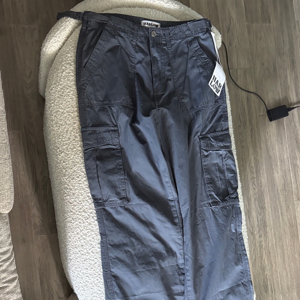 Grey cargo pants